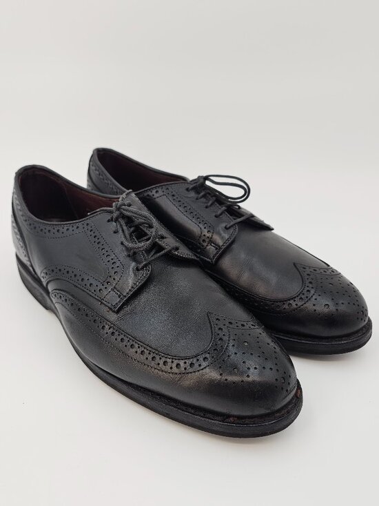 Allen Edmonds Leather Black Wingtip Brogue Oxford Shoes 3350 Men\'s Size 10.5D main image 13